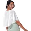 imageBlackButterfly Soft Wedding Wrap Evening Sheer Chiffon Cover Up Cape ShawlWhite