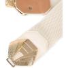 image:imageBlackButterfly Wide Elastic Cinch Stretch Waistband Retro Gold Bow Buckle Waist BeltBeige