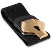 image:imageBlackButterfly Wide Elastic Cinch Stretch Waistband Retro Gold Bow Buckle Waist BeltBlack