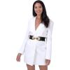 image:imageBlackButterfly Wide Elastic Cinch Stretch Waistband Retro Gold Bow Buckle Waist BeltBlack