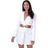 image:imageBlackButterfly Wide Elastic Cinch Stretch Waistband Retro Gold Bow Buckle Waist BeltLight Brown