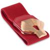 image:imageBlackButterfly Wide Elastic Cinch Stretch Waistband Retro Gold Bow Buckle Waist BeltRed