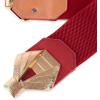 image:imageBlackButterfly Wide Elastic Cinch Stretch Waistband Retro Gold Bow Buckle Waist BeltRed