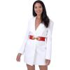 image:imageBlackButterfly Wide Elastic Cinch Stretch Waistband Retro Gold Bow Buckle Waist BeltRed