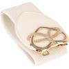 image:imageBlackButterfly Wide Elastic Cinch Stretch Waistband Retro Gold Heart Buckle Waist BeltBeige