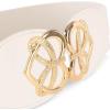 image:imageBlackButterfly Wide Elastic Cinch Stretch Waistband Retro Gold Heart Buckle Waist BeltBeige