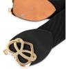 image:imageBlackButterfly Wide Elastic Cinch Stretch Waistband Retro Gold Heart Buckle Waist BeltBlack
