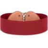 image:imageBlackButterfly Wide Elastic Cinch Stretch Waistband Retro Gold Medusa Buckle Waist BeltRed